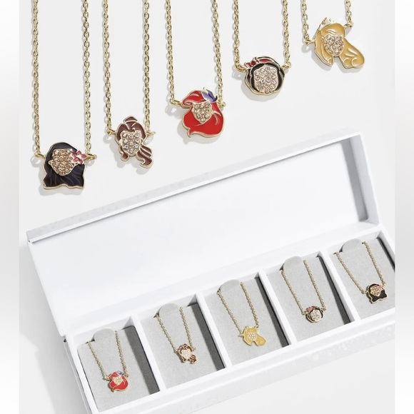 BaubleBar Disney Princess Necklace Set Snow White, Ariel, Aurora